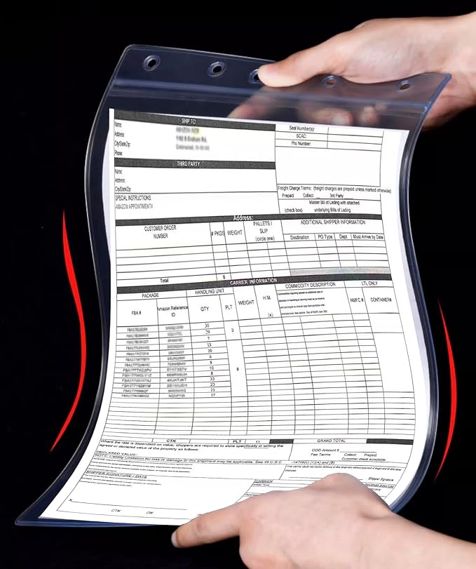 Bird Fiy Sheet Protectors 10 Pack 8.5" x 11" Waterproof Resealable Zip Wall Sign Holder Page Protectors Clear Photo Plastic Sleeves for Documents, Photos, and Wall Sign Display (Horizontal, 10 Pack)