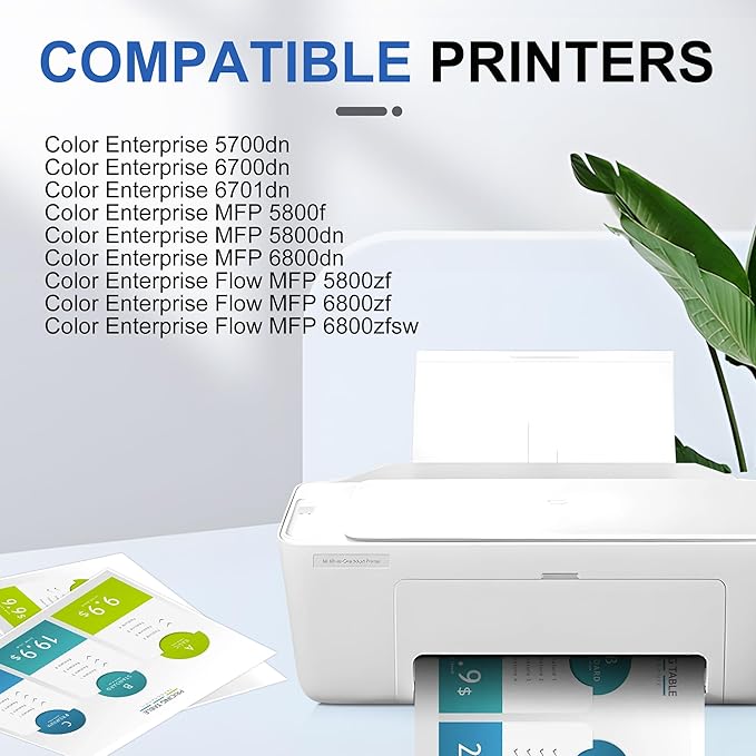 213X Magenta Toner Cartridge(with Chip) W2133X Compatible with 213X for Enterprise 5700dn 6700dn 6701dn, MFP 5800 6800, Flow MFP 5800 6800(1Pack, Magenta)