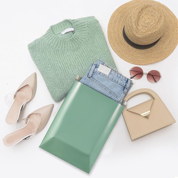 Metronic Poly Mailers 10x13 100 Pcs, Shipping Bags for Clothing, Strong Adhensive Mailing Bags, Shipping Envelopes for Small Business, Tear-resistant Mailer Envelopes Bags in Grayed Jade Green