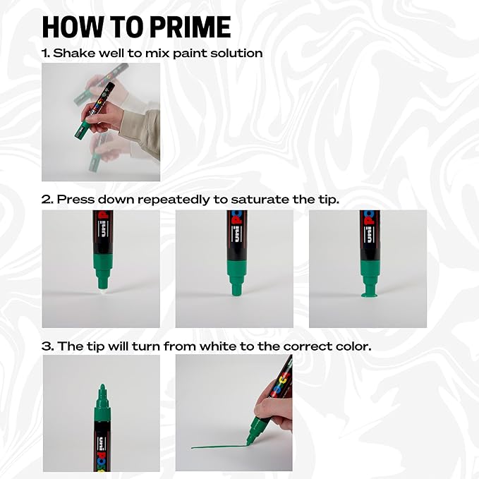 POSCA 8-Color Paint Marker Set, PC-5M Medium