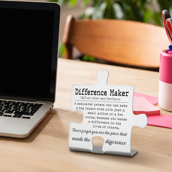 Thank You Appreciation Gifts for Coworkers, Boss, Women, Men, Nurse, Mentor Teacher. Going Away Gift Retirement Gift for Employee, Inspirational Motivational Quote Decorative Signs Plaques WDD2