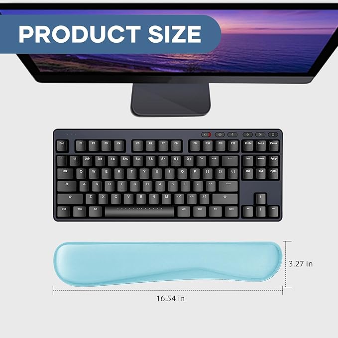 Office Ergonomic Memory Foam Computer Mouse and Keyboard Wrist Rest pad Support Carpal Tunnel, Wrist Rest for Keyboard and Mouse, Wrist Support Set