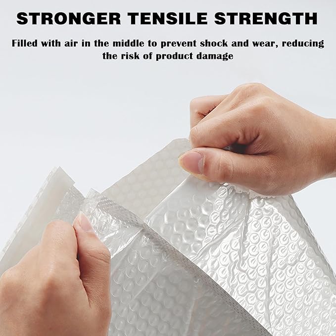 30 Pack 10x13 Inch Poly Bubble Mailers, Padded Envelopes with Self Seal Adhesive Strip, Waterproof Lightweight Mailing Shipping Bags for Thick Books Clothes Holiday Gifts Business Packaging