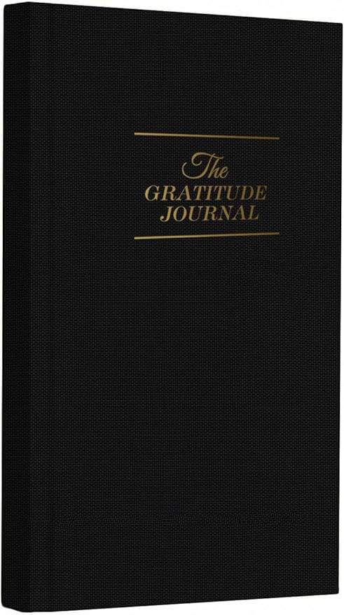 The Gratitude Journal - A Few Minutes a Day for More Happiness, Optimism, Affirmation & Reflection - An Effective Manifestation Guide Journal, Undated Daily Journals for Women & Men (Black)