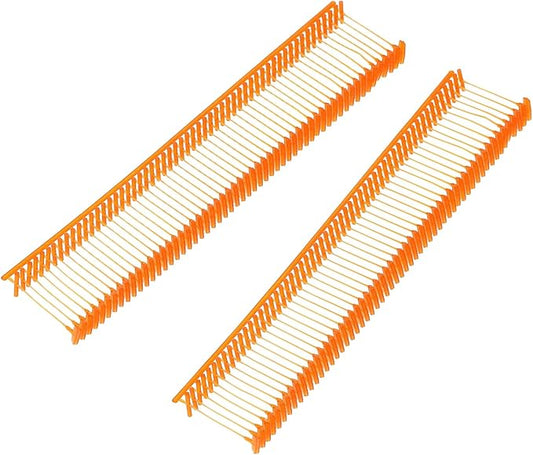MECCANIXITY Standard Tagging Fasteners,Plastic Regular,Standard Label Gun Price Tagging Barbs for Garment Price Tag Label Tagging Barbs 15mm/0.59 Inch,Pack of 1000 Orange