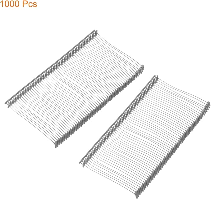 MECCANIXITY Standard Tagging Fasteners,Plastic Regular,Standard Label Gun Price Tagging Barbs for Garment Price Tag Label Tagging Barbs 50mm/2 Inch,Pack of 1000 Gray