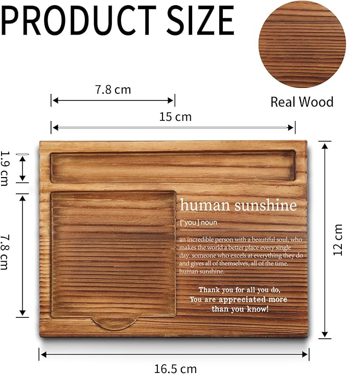 Human Sunshine Gifts for Women, Coworker Leaving, Human Sunshine Sticky Note Holder, Thank You Appreciation Gifts Friends Women Men Coworkers Self-Stick Note Pad Holders GAA51