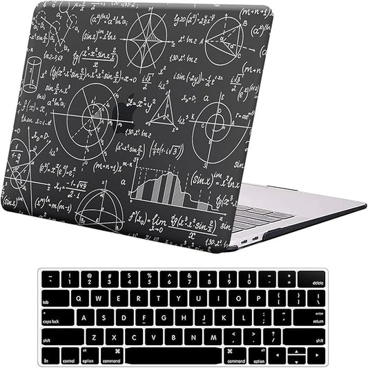 DTangLsm Compatible for MacBook Air 13 inch Case 2021-2018 Release A2337 M1 A2179 A1932 with Touch ID, Smooth Plastic Hard Shell Protective Cover+Keyboard Cover for Mac Air 13 Case 2020, Math Formula