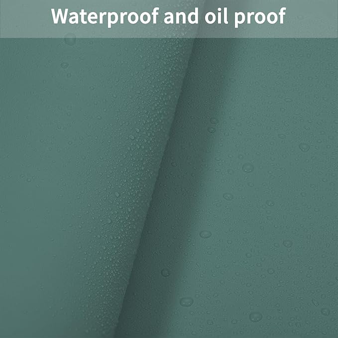 Leather Desk Mat,1.8mm Thick,15.75x63 Inch Desk Cover,Desk Protector Mat,Dresser Cover Top,Desktop Cover,Dresser Cover Top for Bedroom,Table Protector Mat(Aqua Blue+Gray,15.75x63)