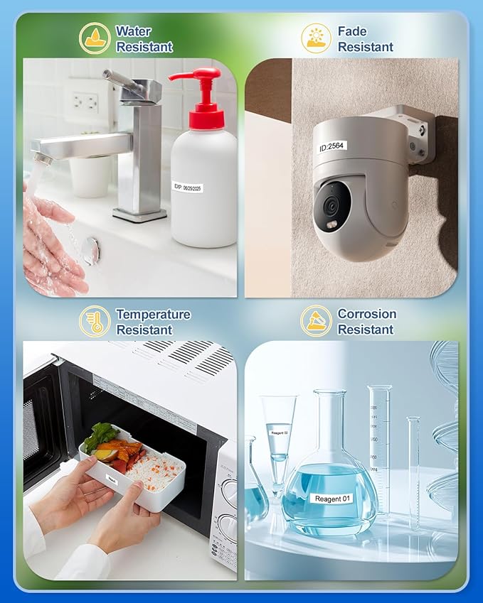 5 x 45013s Replacement for DYMO D1 Label Tape 1/2 Inch x 23 Ft, Black on White, 45013 D1 Label Maker Refills for DYMO LabelManager 160 210D 260P 280 360D 420P 450D (S0720530 12mm x 7m)