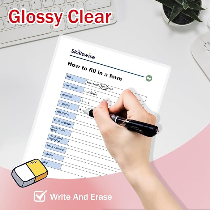 100Pack Legal Size Laminating Sheets 9x14.5inches Thermal Laminating Pouches for Extra Protection 5 Mil Clear Laminator Sheet