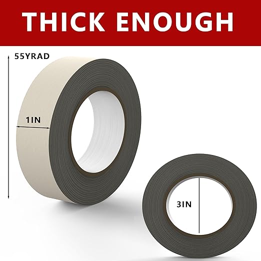 SWRT Masking Tape 1 inch x 55 Yards x 24 Rolls (1320 Total Yards), Adhesive Painting Tape Bulk for General Purpose Beige White Color for Painting, Crafting, School Stationery, Arts, Home Use etc