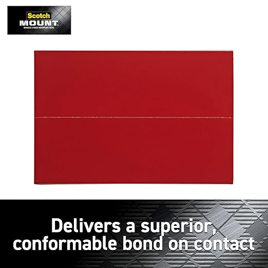 Scotch Extreme Mounting Strips, Double-Sided Heavy Duty Tape, 8 Strips, 1 in x 3 in, Use Instead of Nails or Screws, Works on Painted surfaces, Metals, Acrylic, Hard Plastics and More (414H-ST)