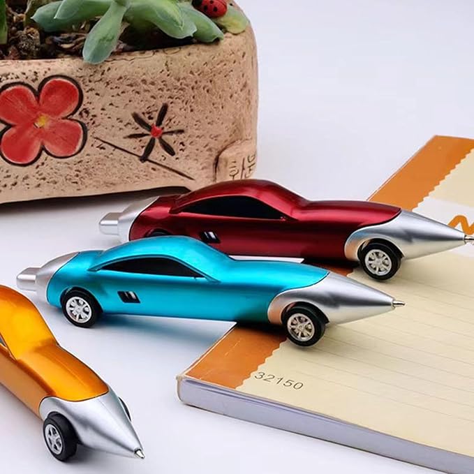 5-Pack Cartoon Car Ballpoint Pens,Novelty Race Car Pens Vehicle Ballpoint Pens Fun School Supplies & Party Favors For School office