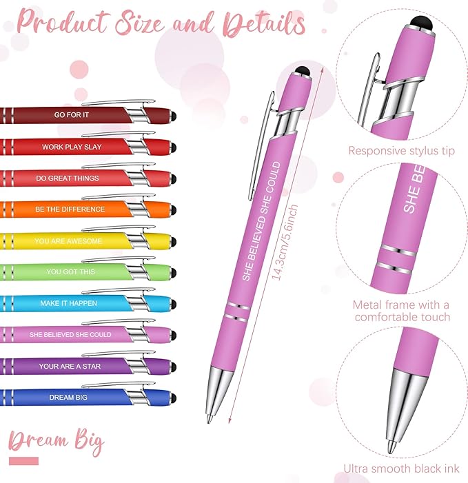 Geyee 24 Pcs Stylish Sticky Notes with Funny Pens Fun Notepads for Adults Coworkers Nurse 3 x 4 Inch to Do List Notepads with Sayings Pen for Lab Week Gifts Teacher Office Supplies