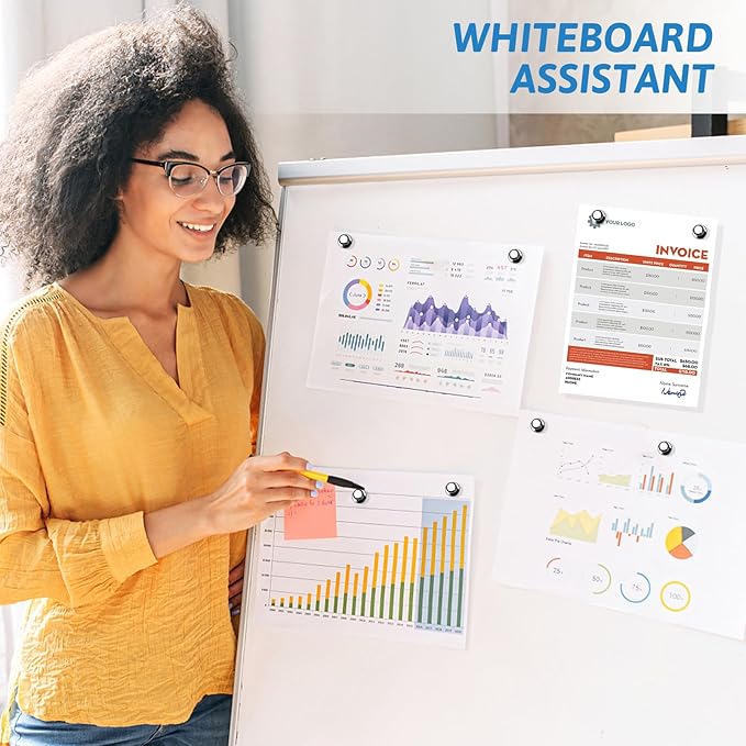 10Pack Fridge Magnet Adults Refrigerator Magnets Strong Metal Whiteboard Magnets Small Round Magnets Set for Fridge Whiteboard Locker Dry Erase Board in Kitchen Office Home Black