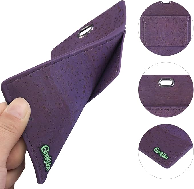 Premium Portuguese Cork Pocket Protector for Men | Multi-Use Pocket Protectors for Shirts and Lab Coats | For Pen, Pencils, Pointers, and More | 1 Pack Purple Pocket Organizer Protector