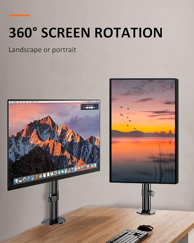 Suptek Single Monitor Mount, Adjustable Monitor Arm Desk Mount Stand for 1 / One Screen up to 32 inch Screen(MD9401)