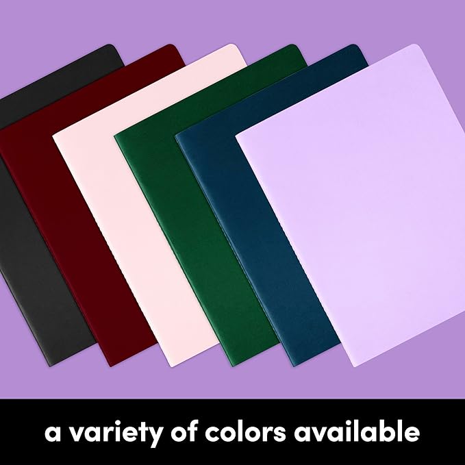 PAPERAGE Soft Cover Blank Journal Notebook, 2 Pack, (Blush), 100 Pages, Large 7.5 inches x 9.5 inches, Ideal for Sketch Book, Note Taking & Travel Journal