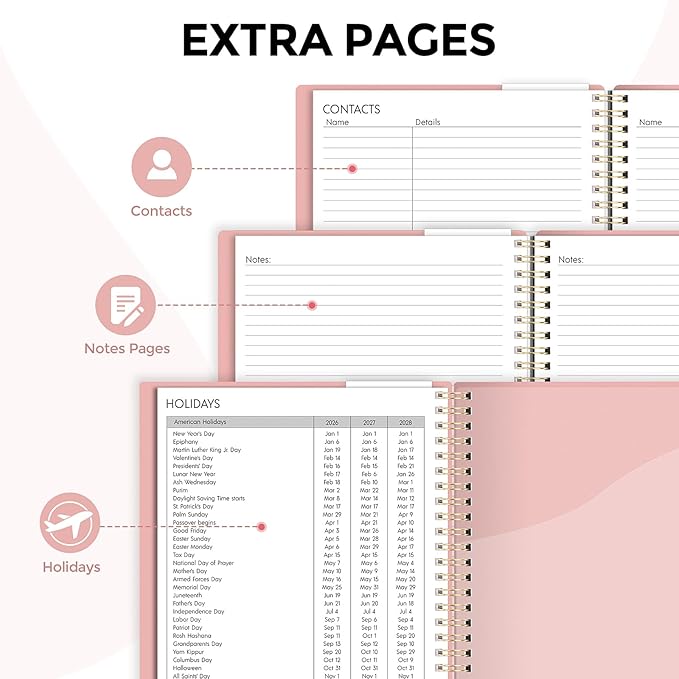 Planner 2026, 8.5" x 11" Monthly & Weekly Planner with Tabs, JAN - DEC 2026, Goal Setting & Time Management Organizer for Professionals & Students
