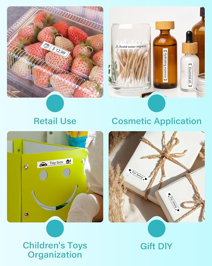 Airmall Compatible with Brother 12mm 0.47 Laminated White Tz Tape Tze Label Maker Tape Refill TZe-231 TZe231 Replace for Brother P Touch D210 D200 D400 1280 1290 1880, Black on White 1/2 Inch, 6-Pack