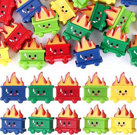 40 Set Resin Dumpster Trash Shape Gift Team Employee Appreciation Gift Emotional Desk Accessories for Staff Teacher Office Coworker Nurse Medical Volunteer Favor (Vivd Color)