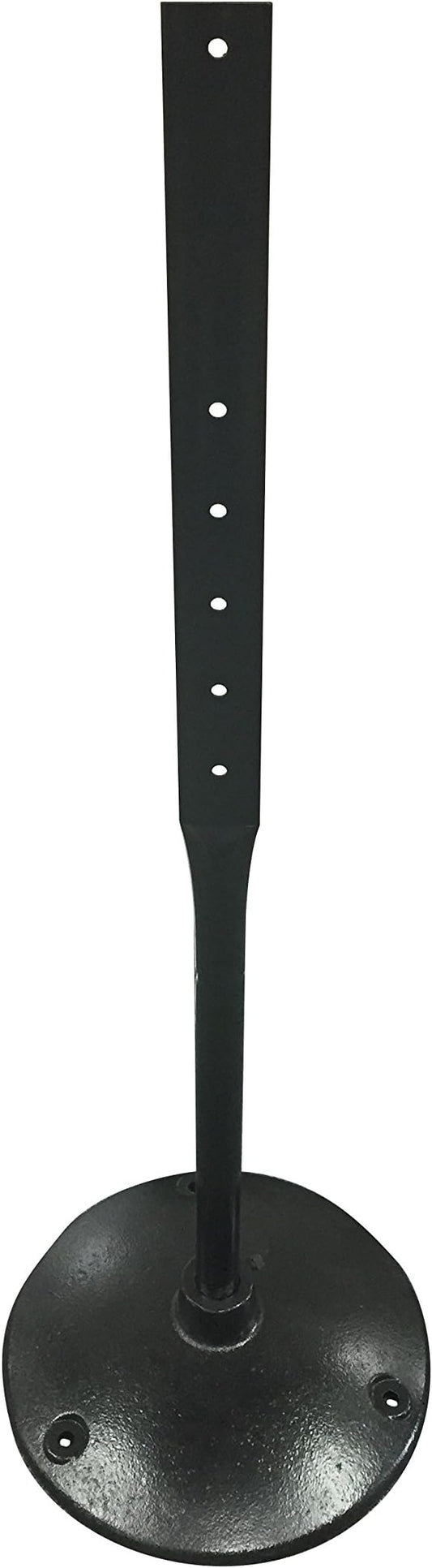 Cast Iron Sign Base By SmartSign | 17” Od Stand With 4’ Post And Sign Bolts & Nuts