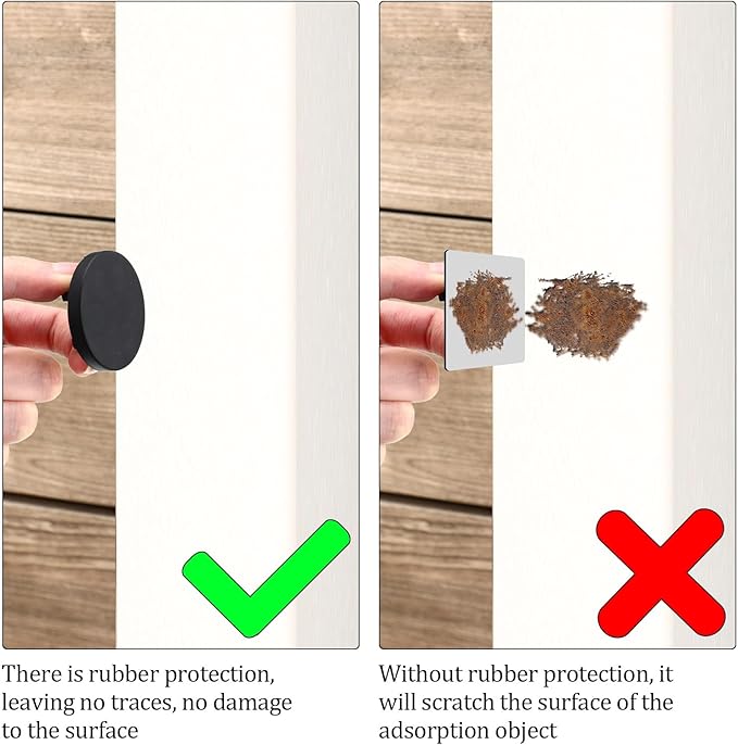 Yookeer 30 Pcs Magnetic Zip Tie Mount Base Black Magnetic Cable Clips Wire Holder Multipurpose Cable Ties Management Base Electrical Supplies for Wire (43 mm)