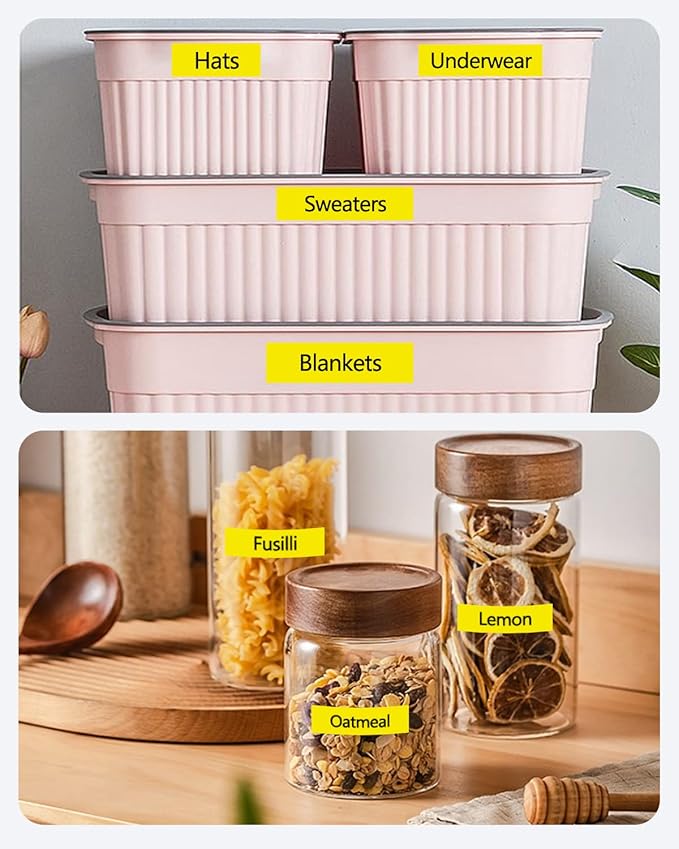 Tze Tz Tape 18mm 0.7 Laminated Yellow Compatible for Brother P Touch Label Maker Tape TZe-641 TZe641 Label Tape for PT D400 D600 D610 P710BT, Black on Yellow, 3/4 Inch x 26.2 Feet, 3-Pack