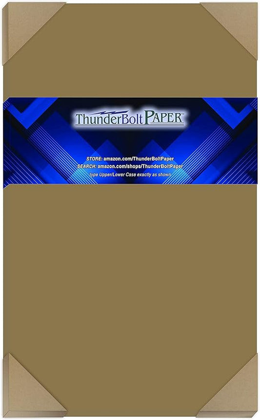 50 Sheets Chipboard 24pt (Point) 8.5 X 14 Inches Light Weight Legal Size .024 Caliper Thickness Cardboard Craft|Packaging Brown Kraft Paper Board