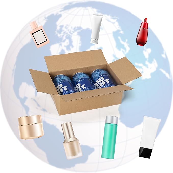 CRUGLA 40 Packs 8x5x3 Shipping Boxes for Small Business, Corrugated Cardboard Boxes Bulk for Shipping Packing Mailing