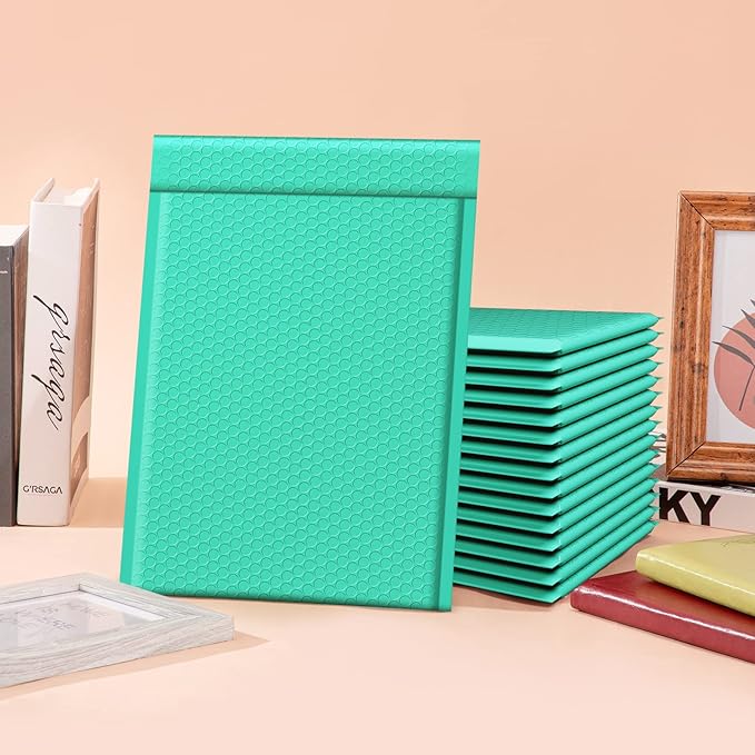 Fuxury Bubble Mailers 10.5x16 Inch 25 Pack Self Seal Padded Envelopes Large Shipping Envelopes Waterproof Padded Mailers Bubble Bags for Mailing, Packaging, Small Business, Teal #5