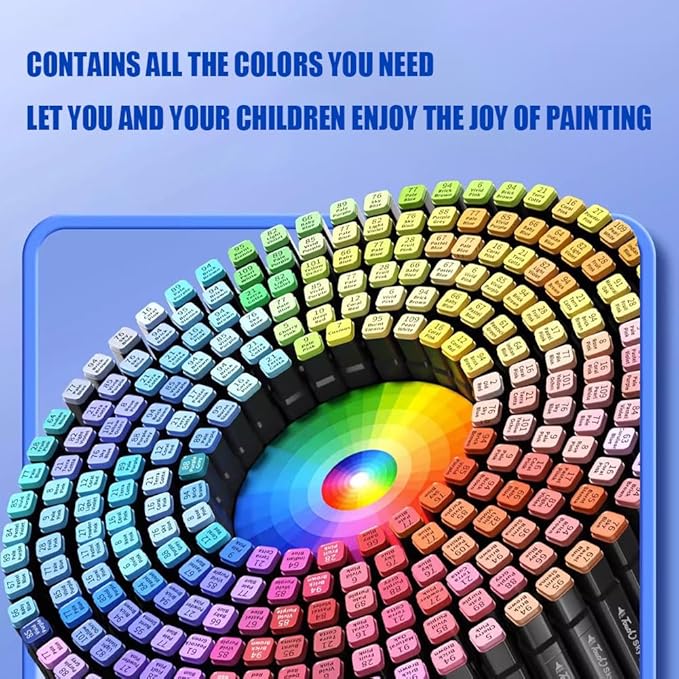Alcohol Markers, 120 Colors Art Drawing Set for Kids Adults Dual Tip Permanent Sketch, With Organizing Case
