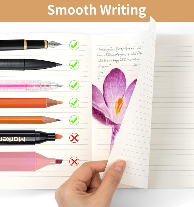 120 Pack Colorful Lined Notebooks for writing, Journals Bulk, A5 Composition Books, 8.3x5.5 Inch, 60 Pages, 30 Sheets Sketchbooks for Office School Travel Supplies (Lined-120 pack, 12 Colors)