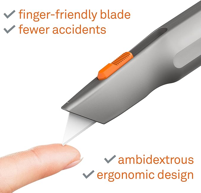 Slice Metal-Handle, 1 Utility Knife, Manual Blade Stays in Position