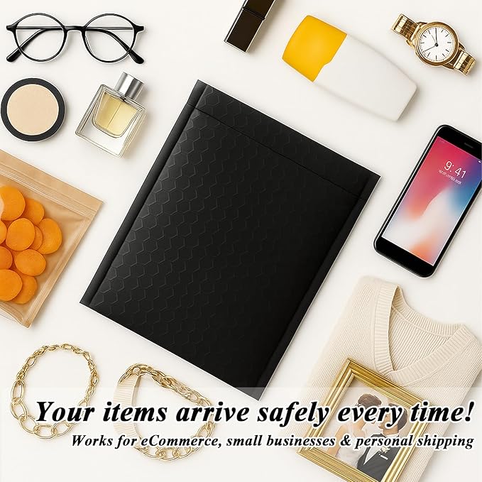 30 Pack 10x13 Inch Poly Bubble Mailers, Padded Envelopes with Self Seal Adhesive Strip, Waterproof Lightweight Mailing Shipping Bags for Thick Books Clothes Holiday Gifts Business Packaging