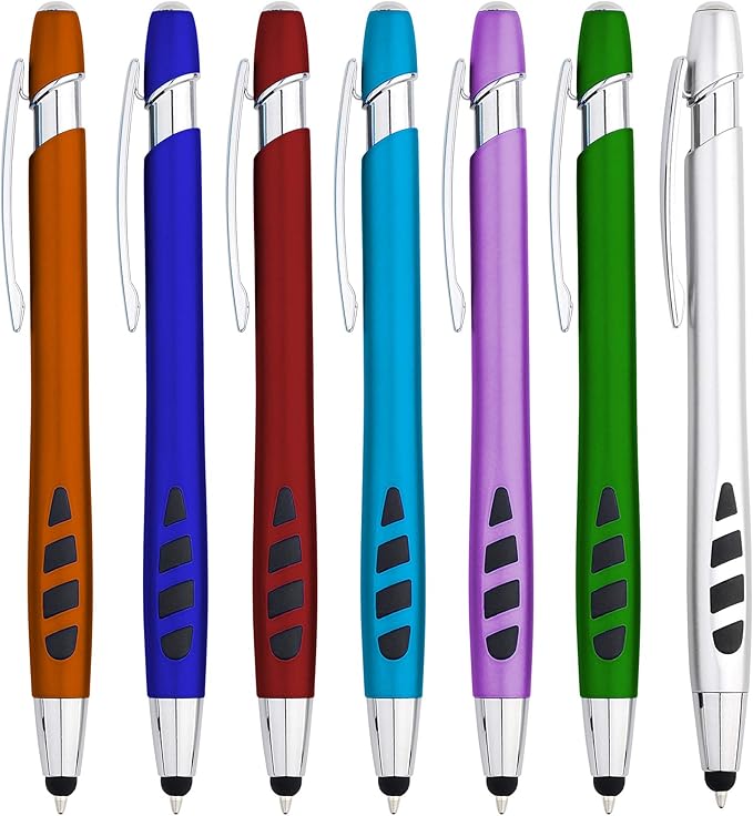 Personalized with Your Custom Logo or Text Pens-300 Pack Bulk-for Businesses, Parties, and Events, 2 in 1 Capacitive Stylus & Ballpoint Pen Compatible with Most Touchscreen Devices, Green
