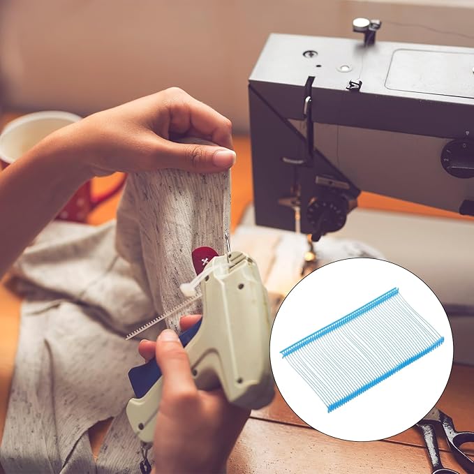 MECCANIXITY Standard Tagging Fasteners,Plastic Regular,Standard Label Gun Price Tagging Barbs for Garment Price Tag Label Tagging Barbs 50mm/2 Inch,Pack of 1000 Sky Blue