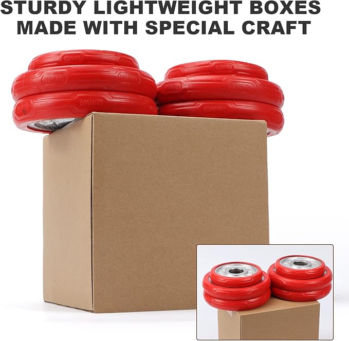 CRUGLA 40 Packs Shipping Boxes 6x6x6, Corrugated Cardboard Brown Mailing Box Bulk for Packing