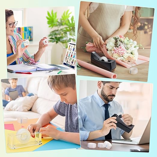 OWLKELA 16 Rolls Transparent Tape Refills, Clear Tape, All-Purpose Transparent Glossy Tape for Office, Home, School