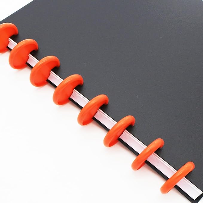 100pcs Discbound Notebook Discs DIY Planner Accessoriesfits for Tul,Levenger,Arc,Happy Planner,Talia(Red,1.5inch/38mm)