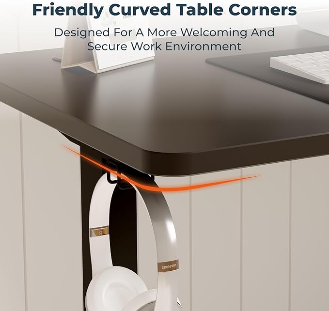 Adjustable Stand Up Desk, Large 71x31 Inches Height Adjustable Standing Desk with Cable Management, Home Office Computer Desk with Memory Preset & Charging USB Port & Sedentary Reminder