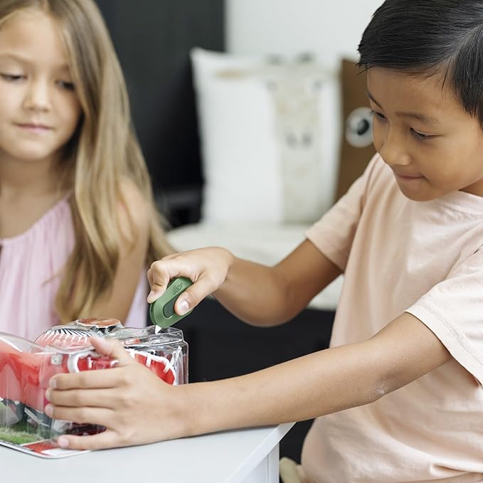 Slice Mini Box Cutter | Manual Retracting | Safe Ceramic Box Cutter Lasting 11x Longer than Metal | Box Opener | 1 Pack | Sage