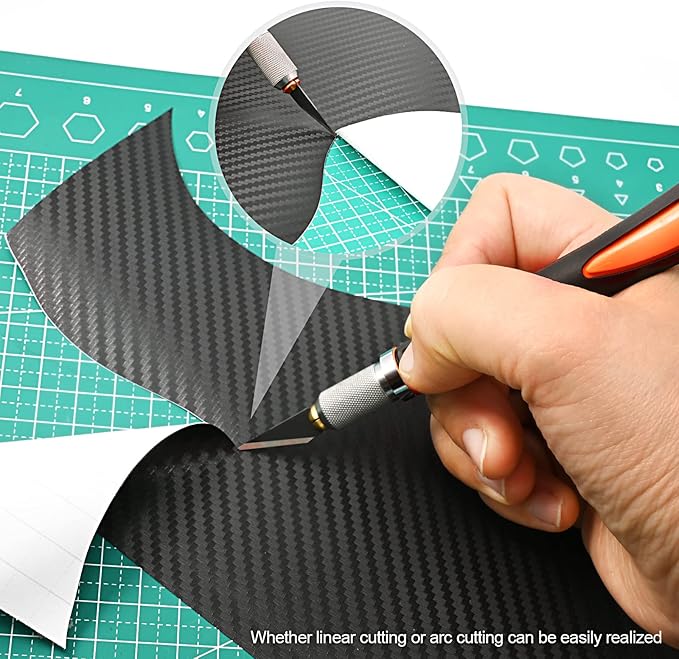 EHDIS Precision Hobby Knife Set Utility Craft Knife Kit with 10PCS Blades for Art, Working-Stencil, Scoring, Scrapbooking, Architecture Modeling, Crafting-Orange