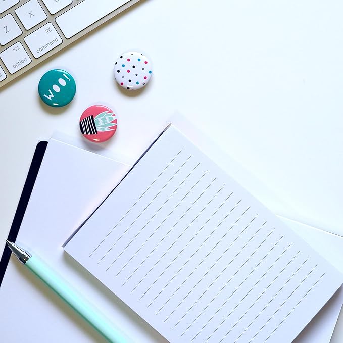 16 Pack Note Pads 3 x 5 Inch small notepads for Business Office Legal Pads, White Small Notepads Writing Pad Mini Notepad with 30 Sheets Lined Paper in Each Note pad