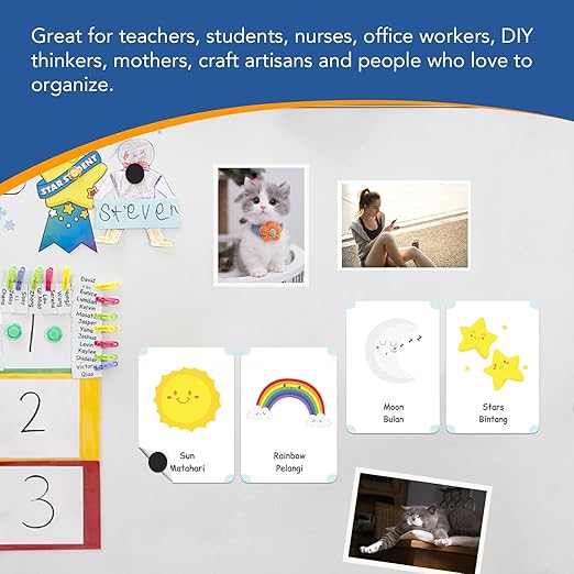 DIYMAG 160Pcs Magnetic Dot with Self Adhesive, Round Magnets Magnetic Tape Flexible Magnet Sheets with Adhesive for Crafts, Photos and Die Storage Easy Peel and Stick, 0.8 x 0.04inch