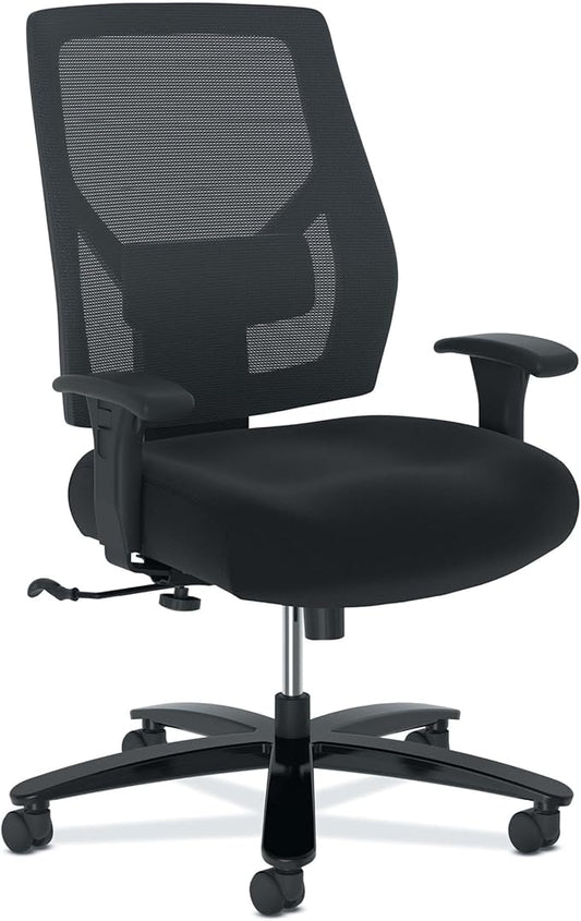HON Crio Big and Tall Office Chair, 450lbs Weight Capacity, Extra Wide Desk Chair, Heavy Duty Tilt Recline, Swivel Wheels, Comfortable for Long Hours