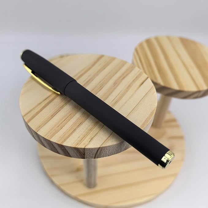 Fengtaiyuan Gel Ink Roller Ball Pens, Black Ink, Fine Point 0.7mm, Comfortable Grip, Easy Hold, Writting Pens, Smooth, 18 Count (Black-0.7mm-07P18SS)