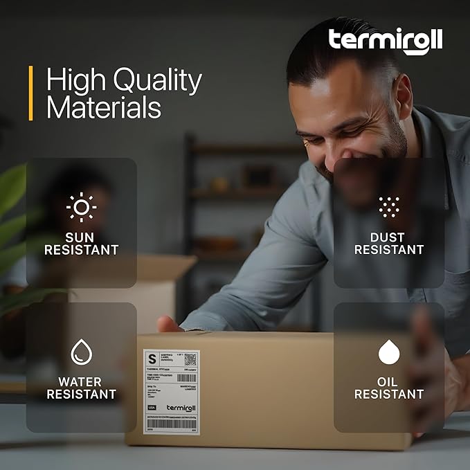 4x6 Direct Thermal Shipping Labels – Non-Perforated Roll – 350 Labels – Compatible with Rollo, Zebra, iDPRT, Munbyn – Strong Adhesive, BPA-Free, Multipurpose Commercial Grade by Termiroll