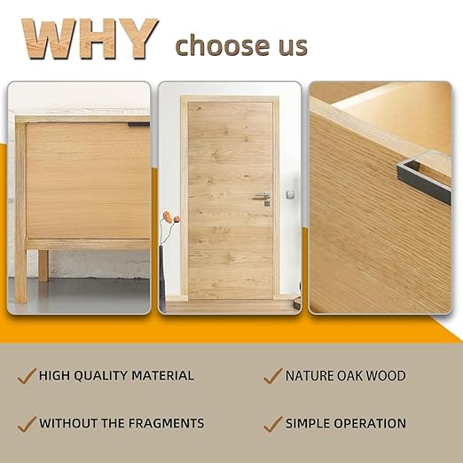 GSCIT Club Oak Edge Banding, 3 inch x 25ft roll of Veneer Edge Banding Preglued Flexible, Real Wood Tape Banding